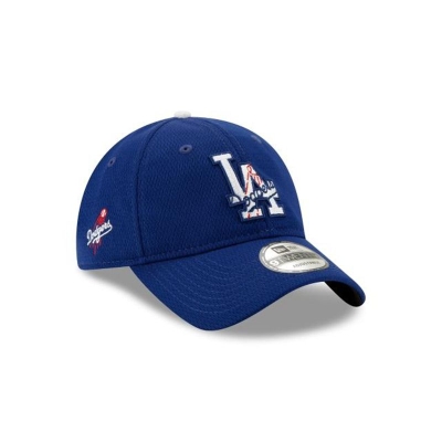 Blue Los Angeles Dodgers Hat - New Era MLB Batting Practice 9TWENTY Adjustable Caps USA3159072